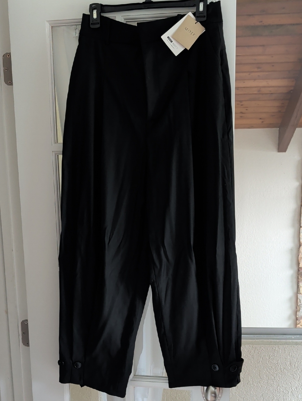 MOTF Black Oversized Shirt with Subtle Collar
